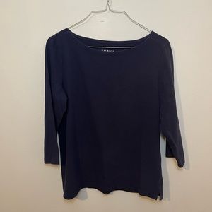 Navy Blue Long Sleeve Talbots Top